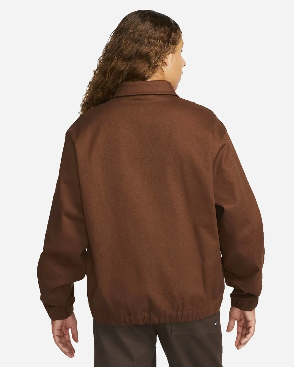 Lightweight Skate Jacket - Brown/White