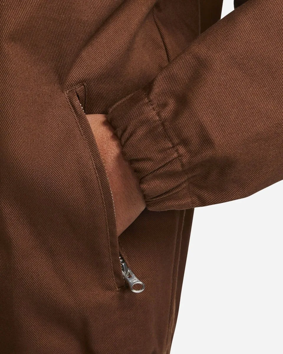 Lightweight Skate Jacket - Brown/White