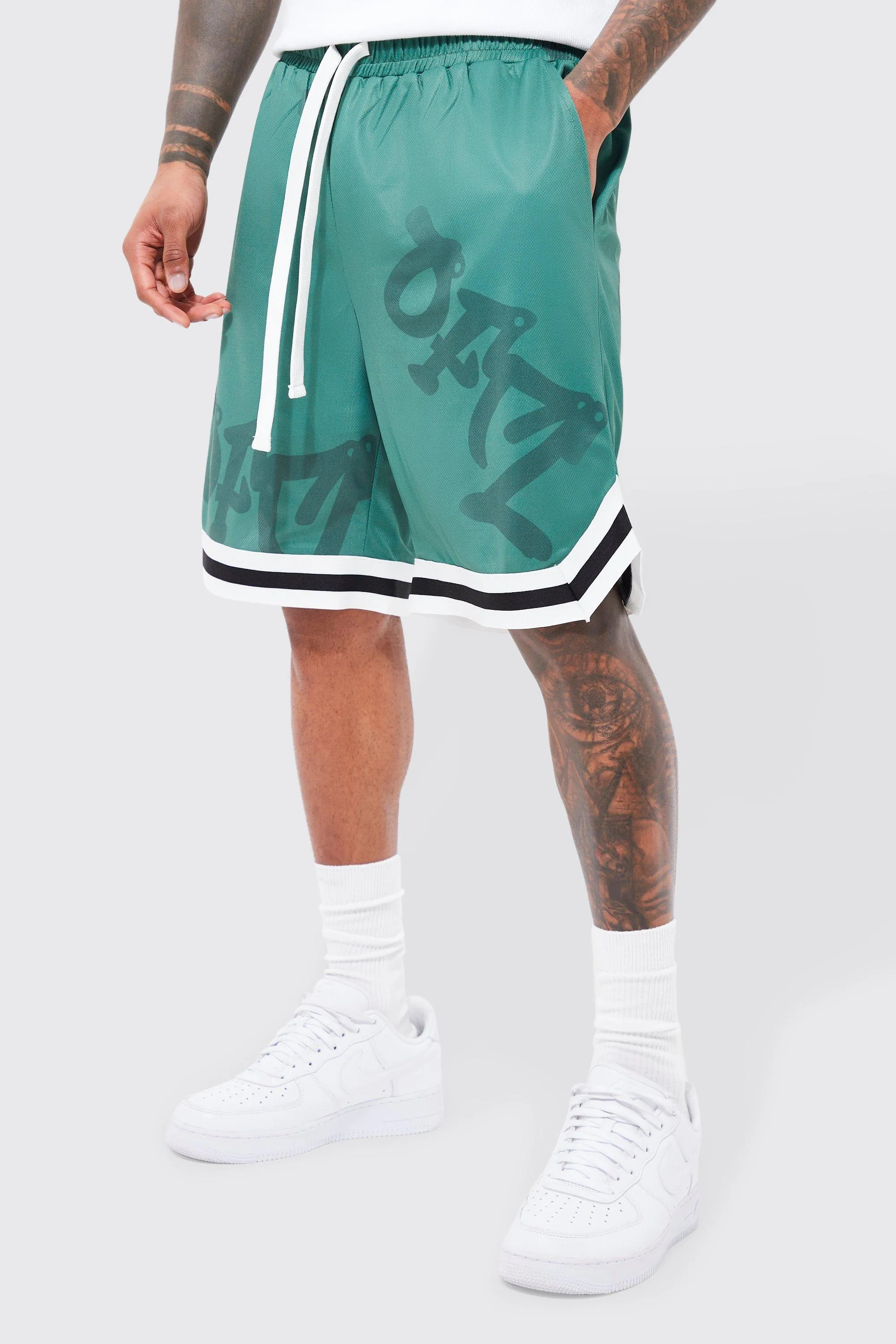 Loose Fit Ofcl Print Mesh Basketball Short