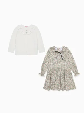 Lorena Dress & Baena Cardigan Girl Outfit Bundle