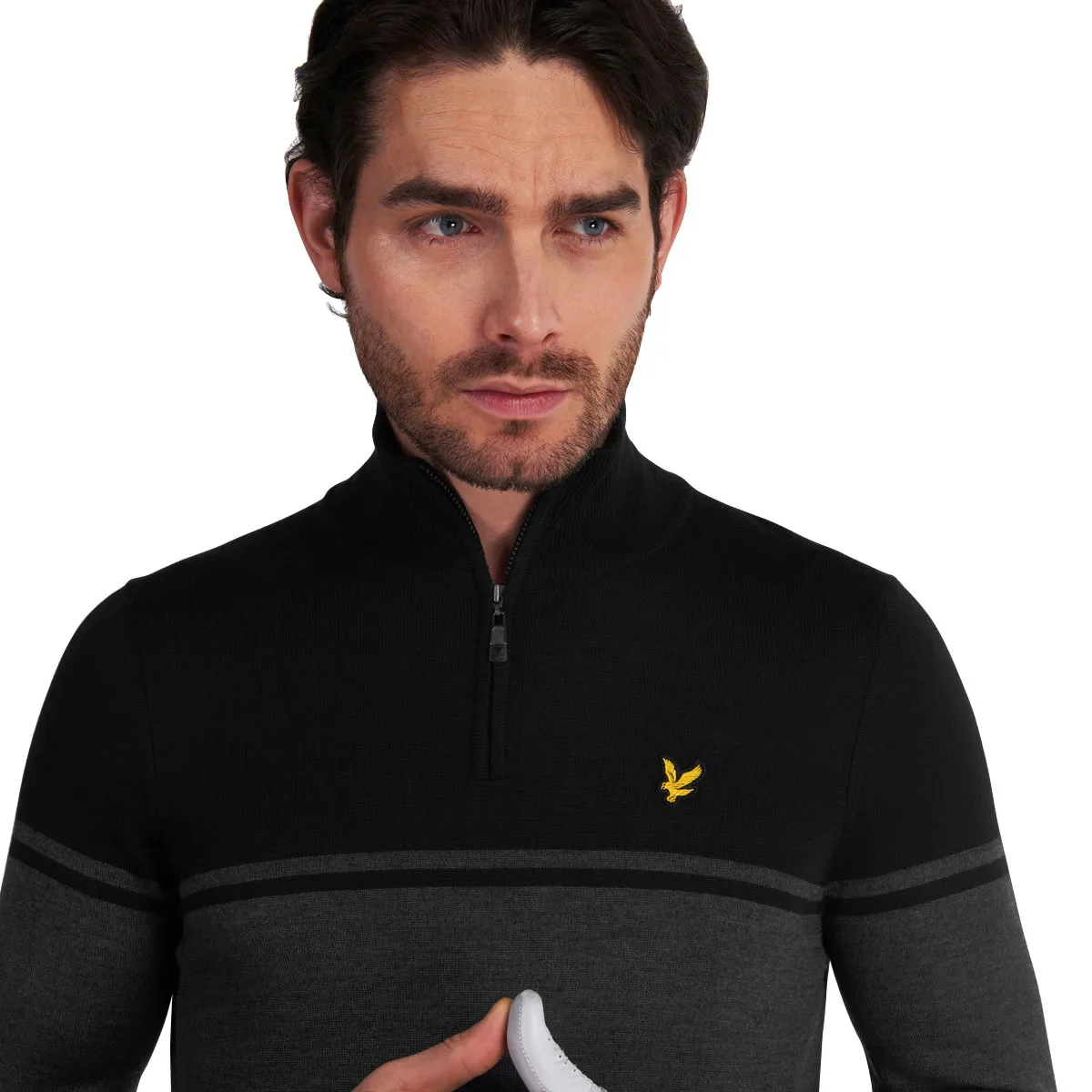 Lyle & Scott Men's Croft Golf Midlayer