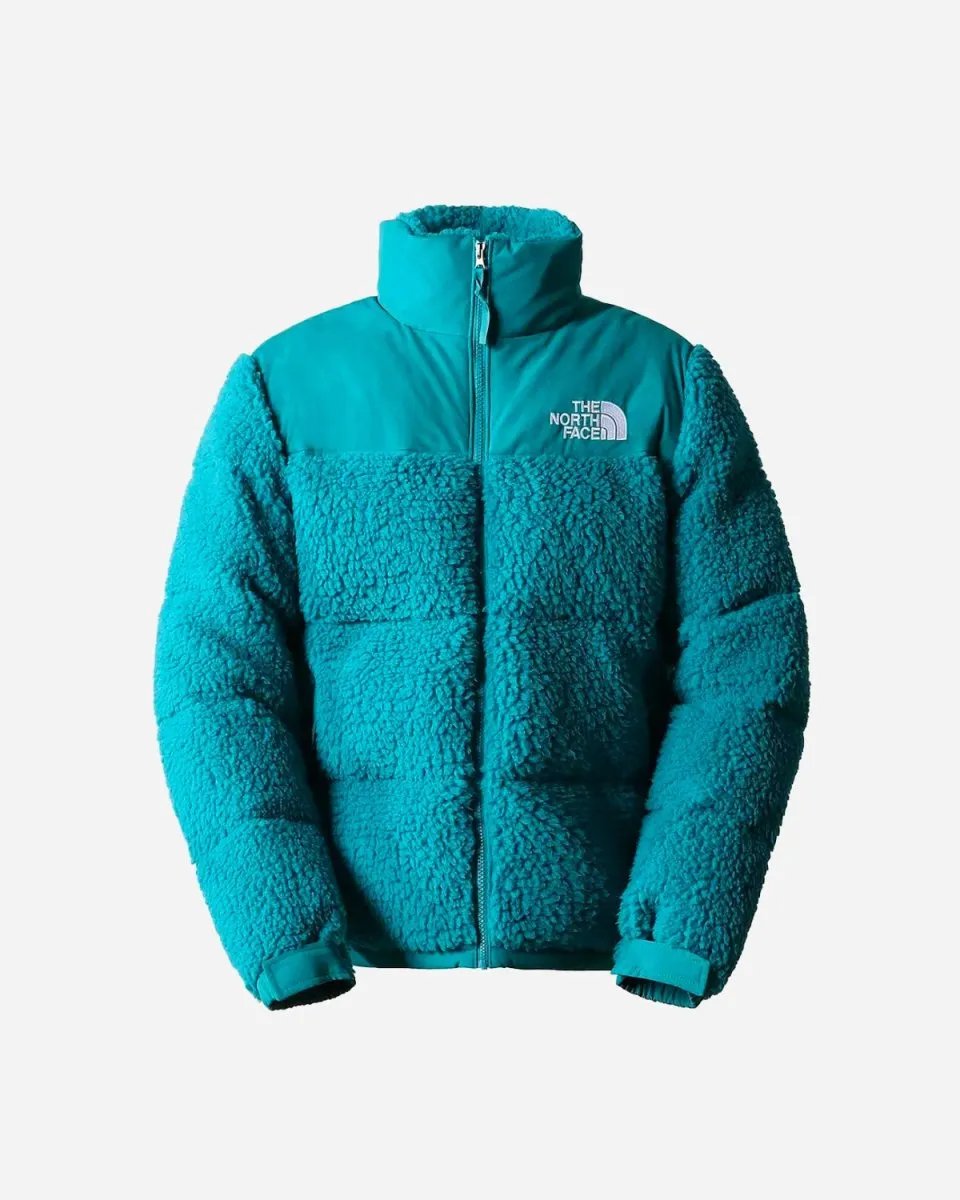 M High Pile Nuptse Jacket - Harbor Blue