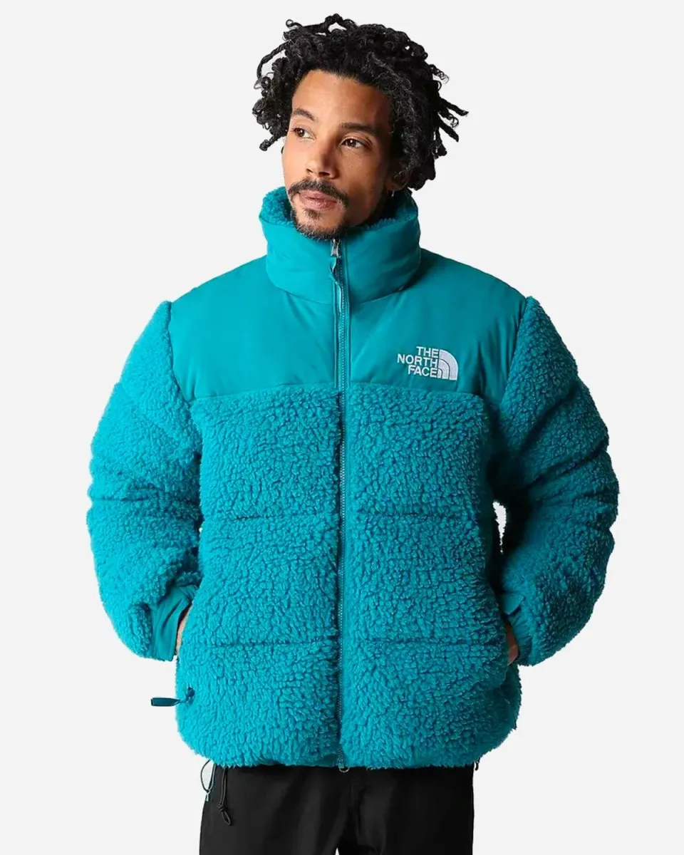 M High Pile Nuptse Jacket - Harbor Blue