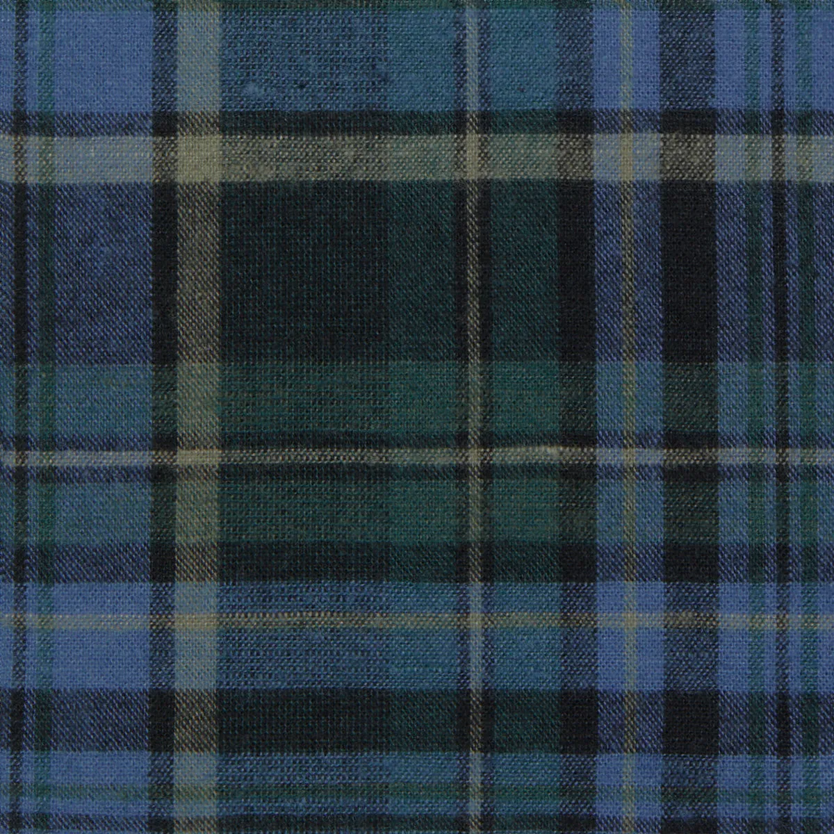 Made-to-Measure Shirt in Green/Blue/Coal Plaid Flannel