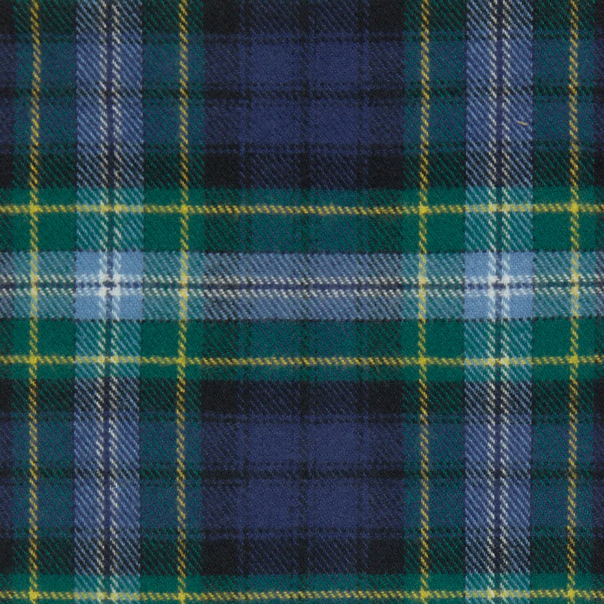 Made-to-Measure Shirt in Navy/Blue/Yellow Tartan Flannel