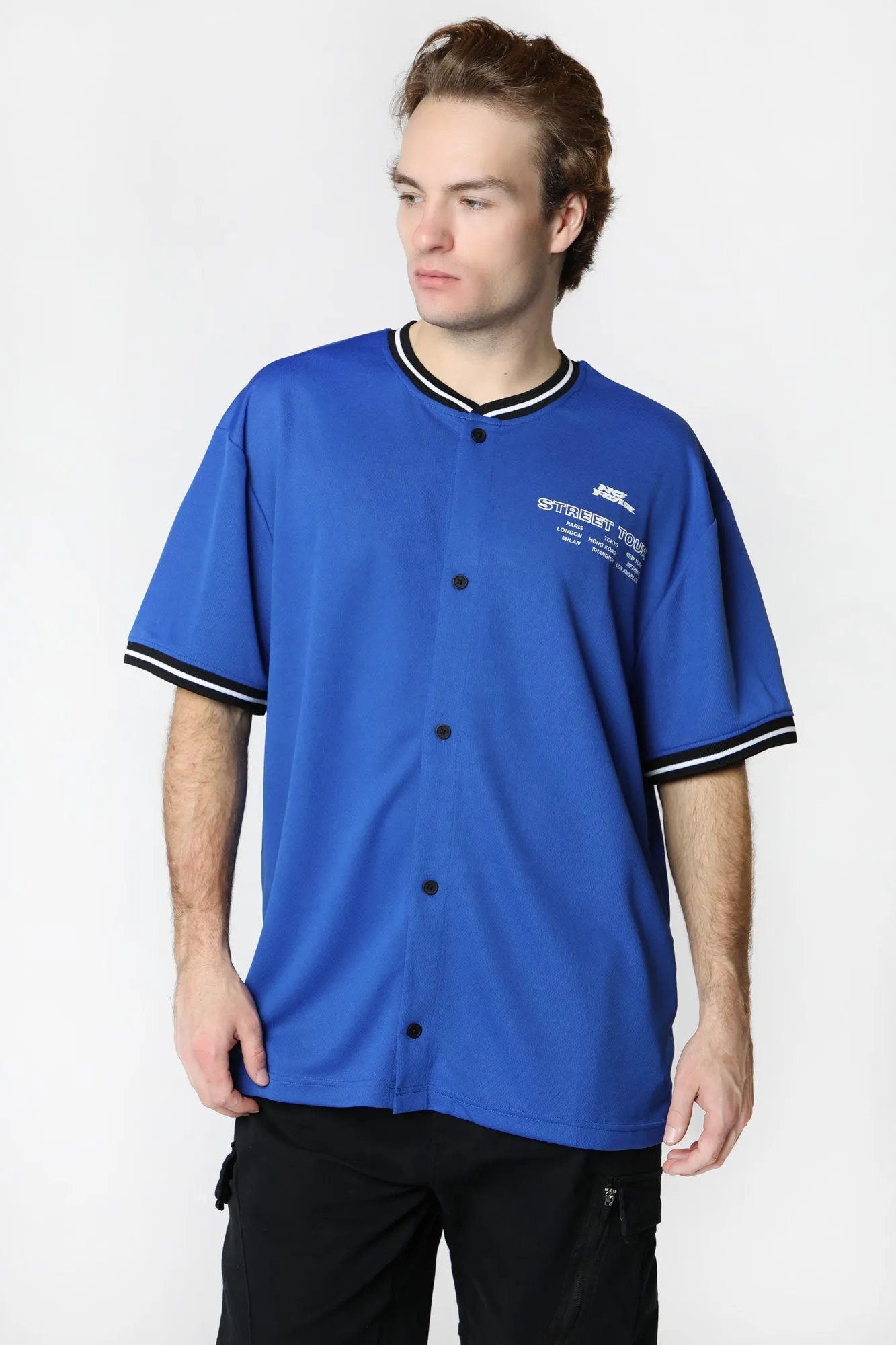 Maillot de Baseball Imprimé No Fear Homme