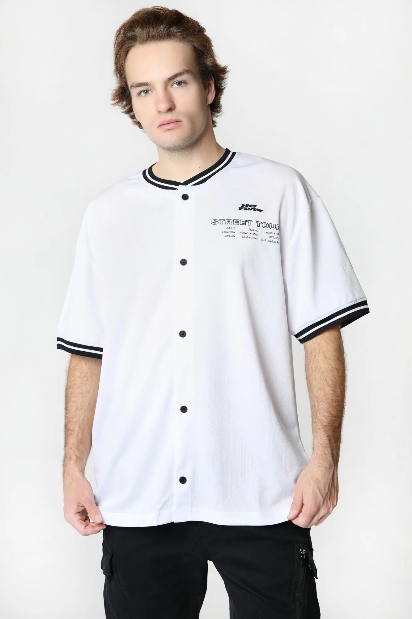 Maillot de Baseball Imprimé No Fear Homme