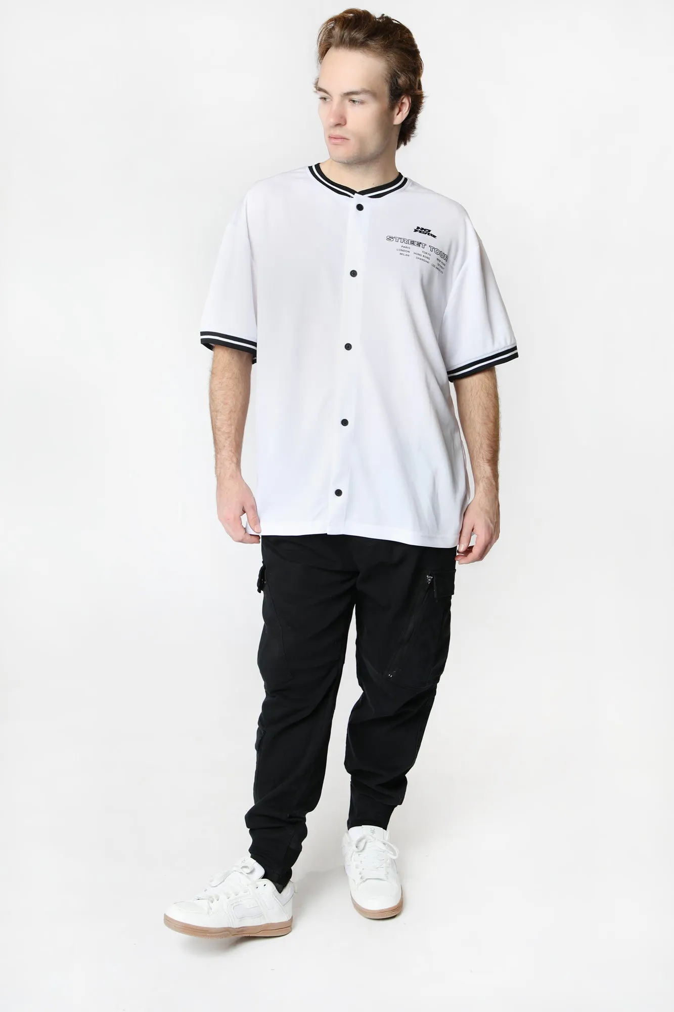 Maillot de Baseball Imprimé No Fear Homme