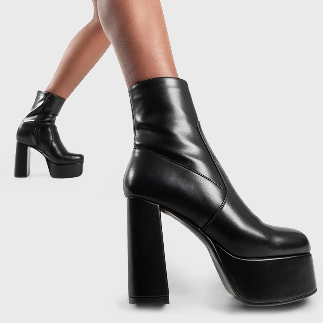 Making Moves Platform Ankle Boots