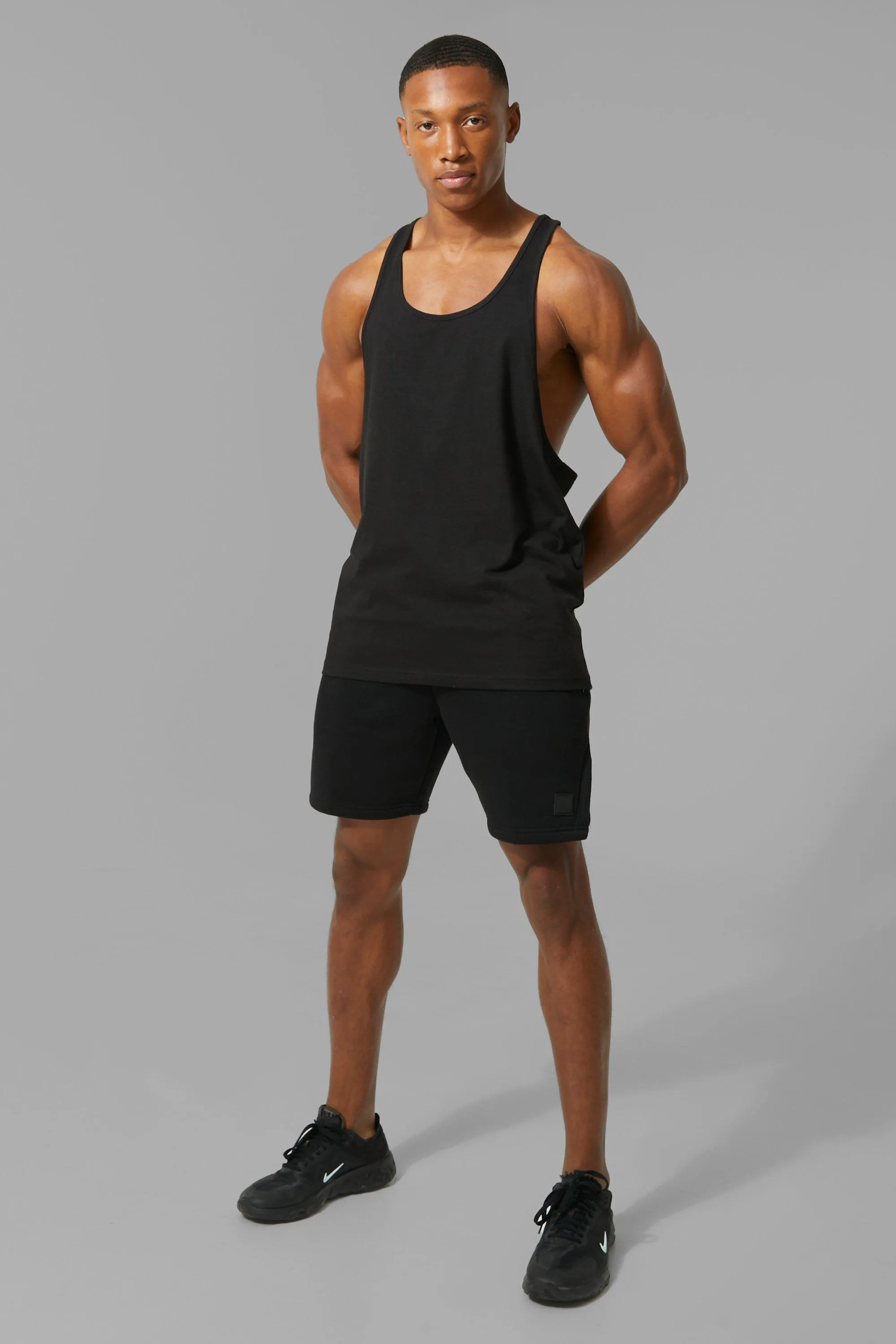 Man Active Vest Short Set