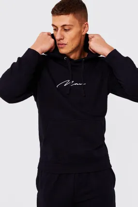 Man Signature Over The Head Hoodie