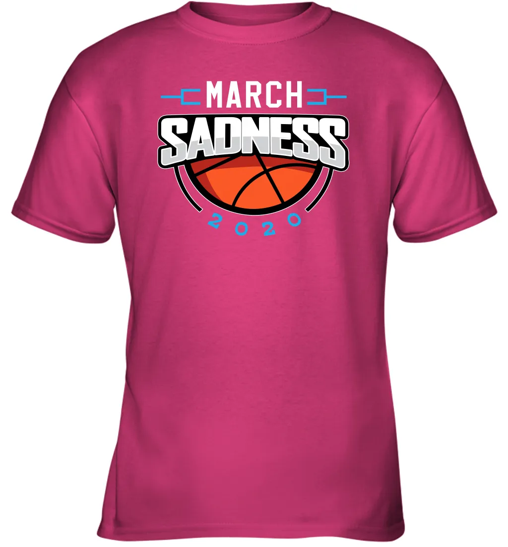 March Sadness March Madness College Basketball Coronacation Youth T-Shirt