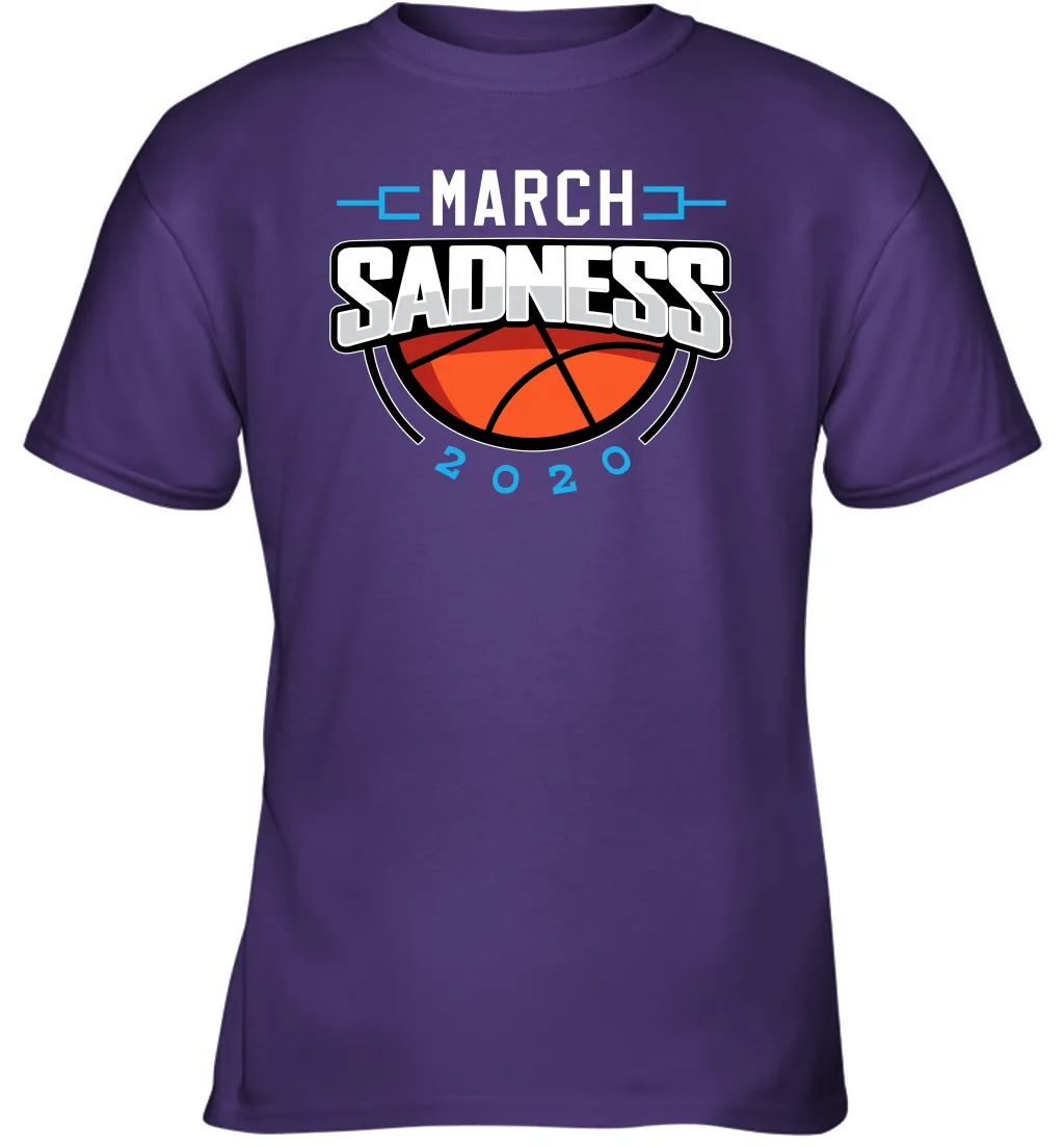 March Sadness March Madness College Basketball Coronacation Youth T-Shirt