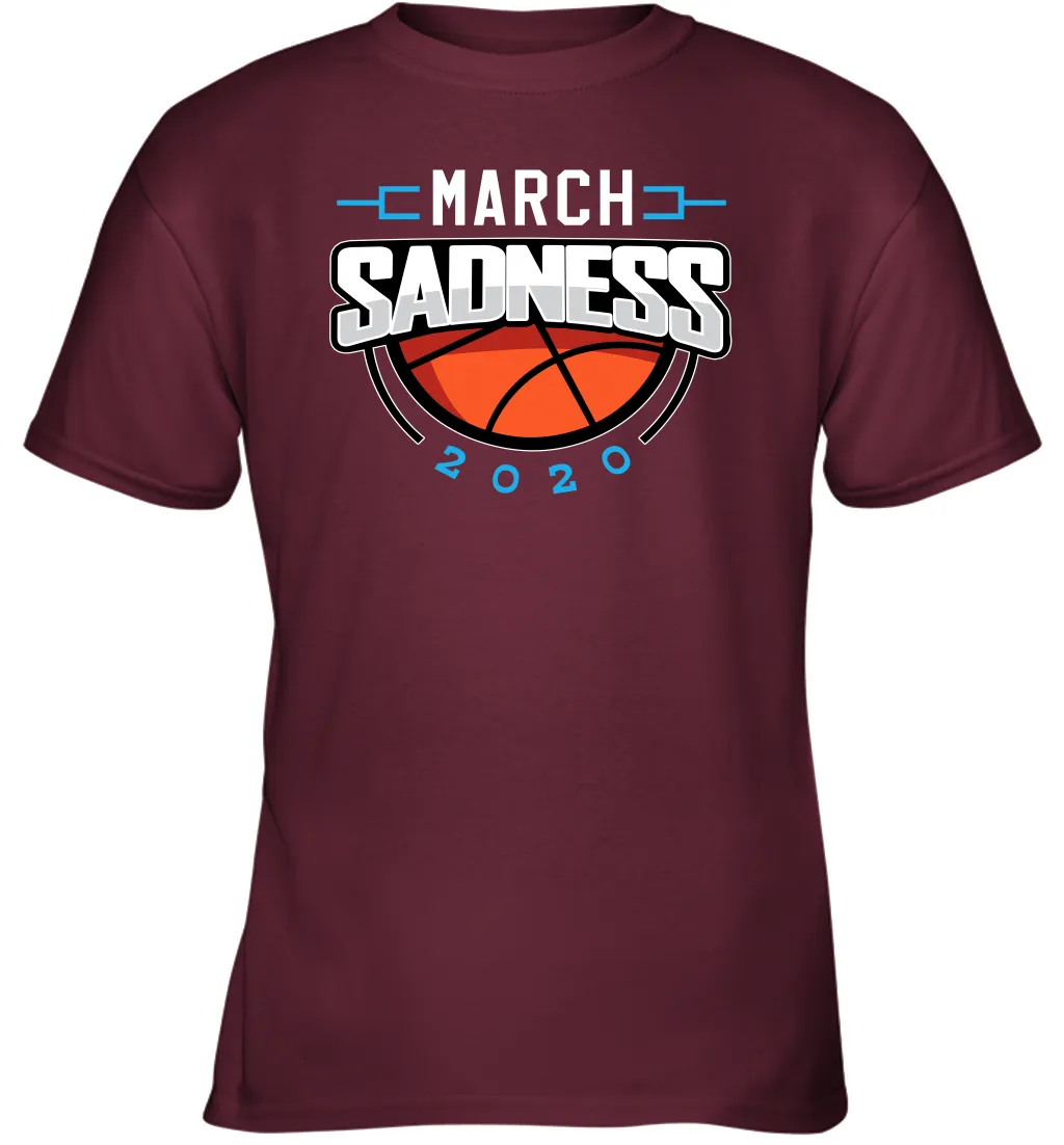 March Sadness March Madness College Basketball Coronacation Youth T-Shirt