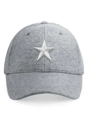 Marl Grey Star Baseball Cap