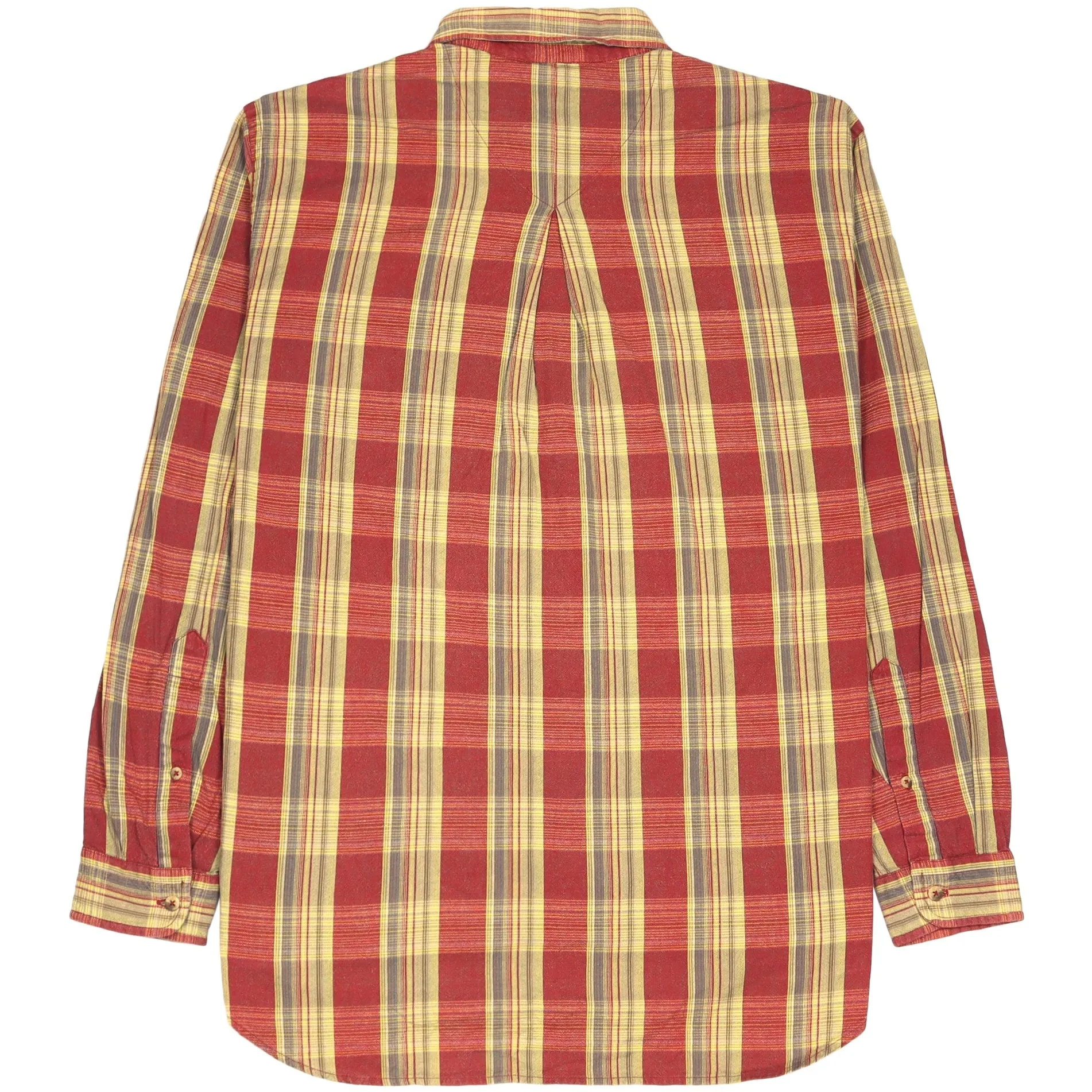 Marlboro Checkered Flannel Shirt Red Beige