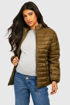 Maternity Funnel Neck Puffer Jacket