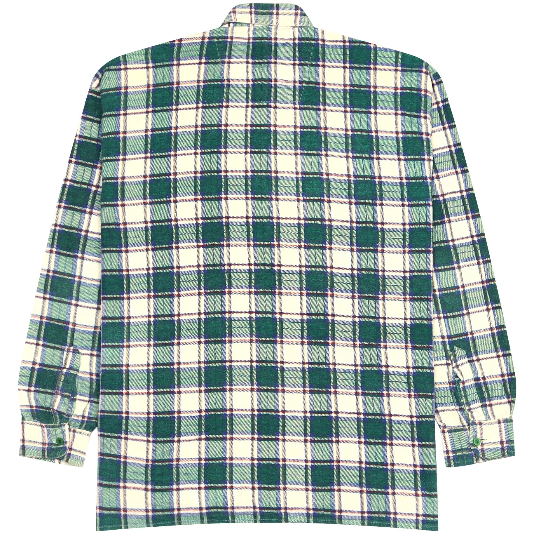 Mative Flannel Shirt Green Beige