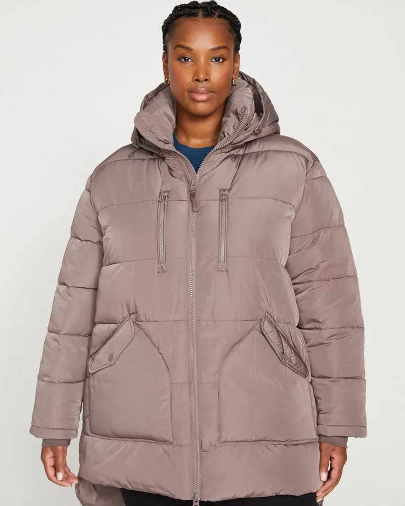 Matterhorn Mid Hooded Puffer - Morel