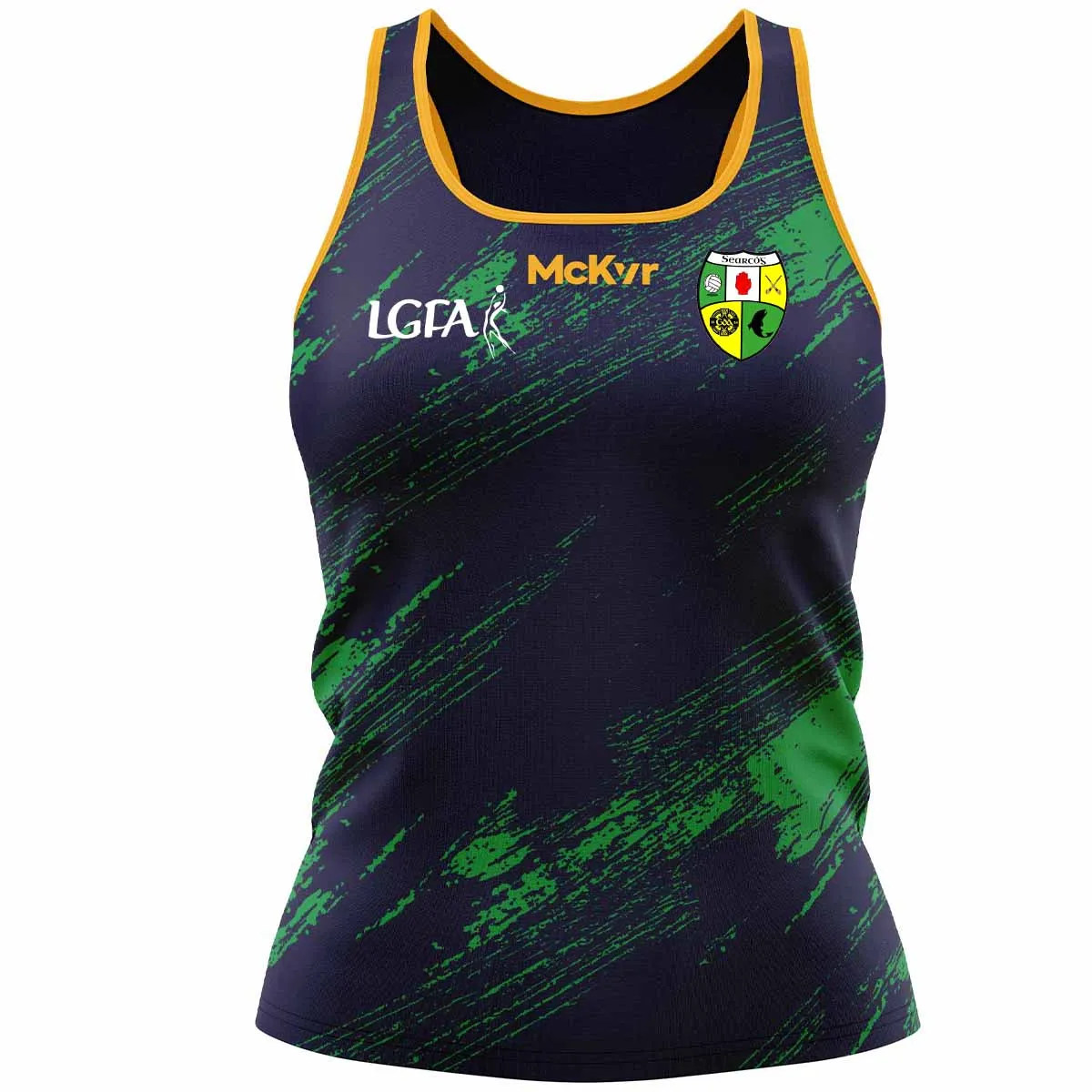 Mc Keever Shercock GFC LGFA Training Vest - Womens - Navy/Green/Amber