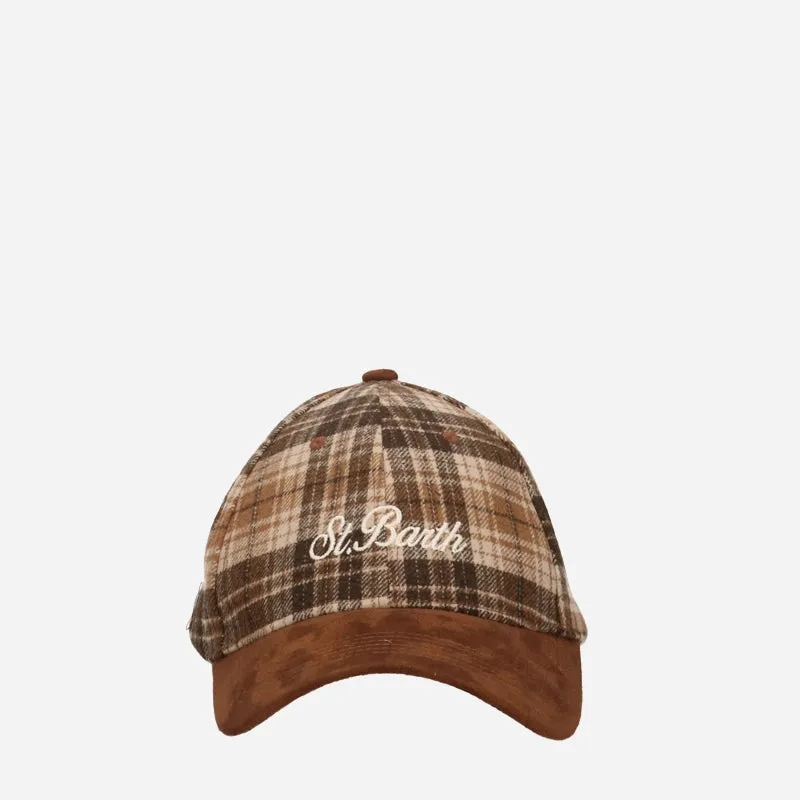 Mc2 Saint Barth Cappello da Baseball Tartan 1861