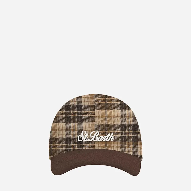 Mc2 Saint Barth Cappello da Baseball Tartan 1861