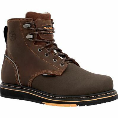 Men's AMP LT Power Wedge Composite Toe Work Boot in Brown