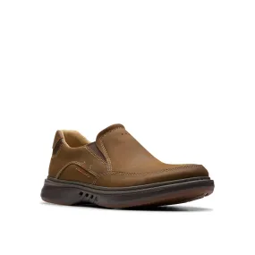 Men's Clarks Un Briley Step Color: Beeswax Leather