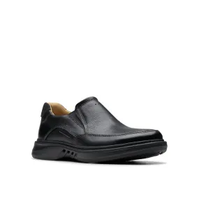 Men's Clarks Un Briley Step Color: Black Leather