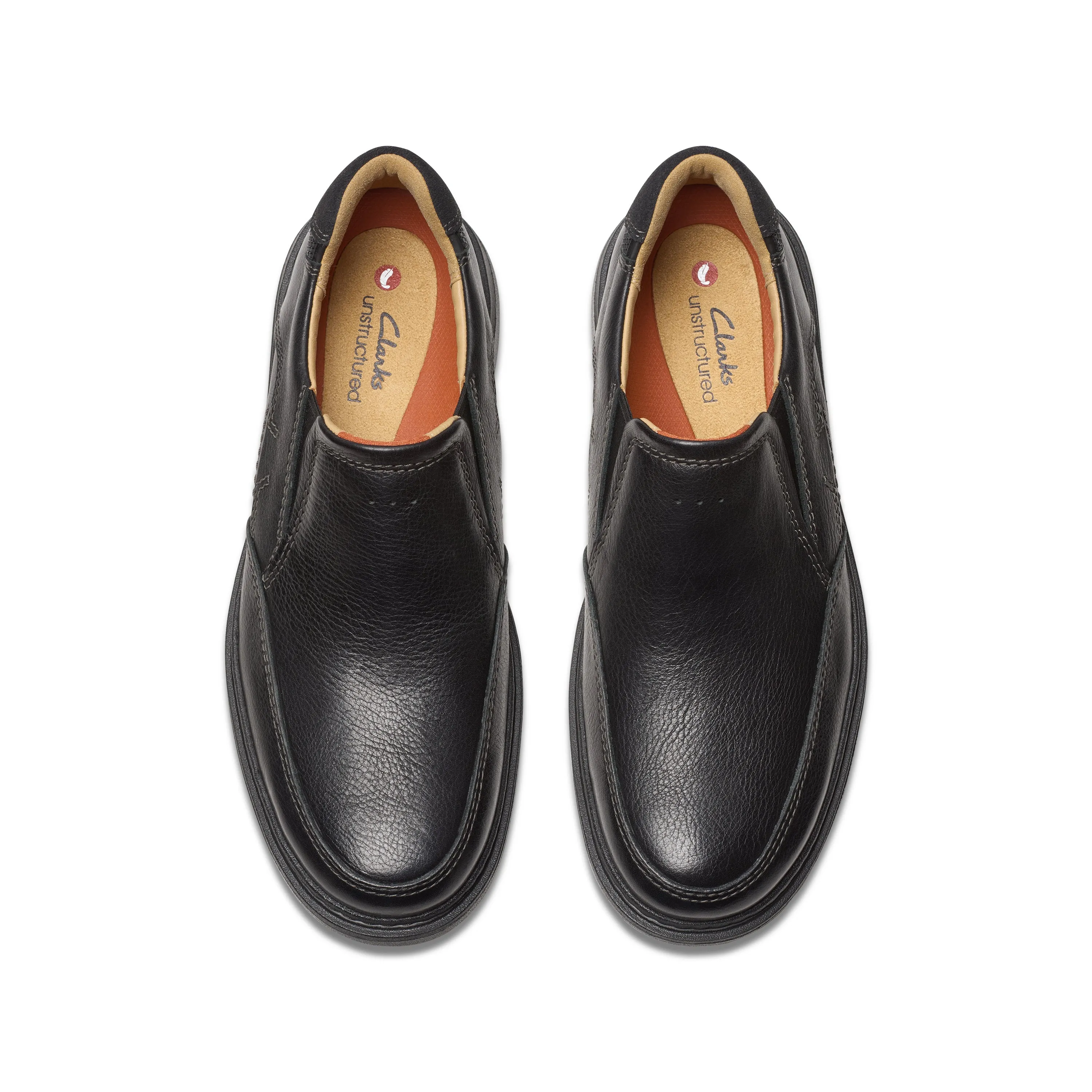 Men's Clarks Un Briley Step Color: Black Leather