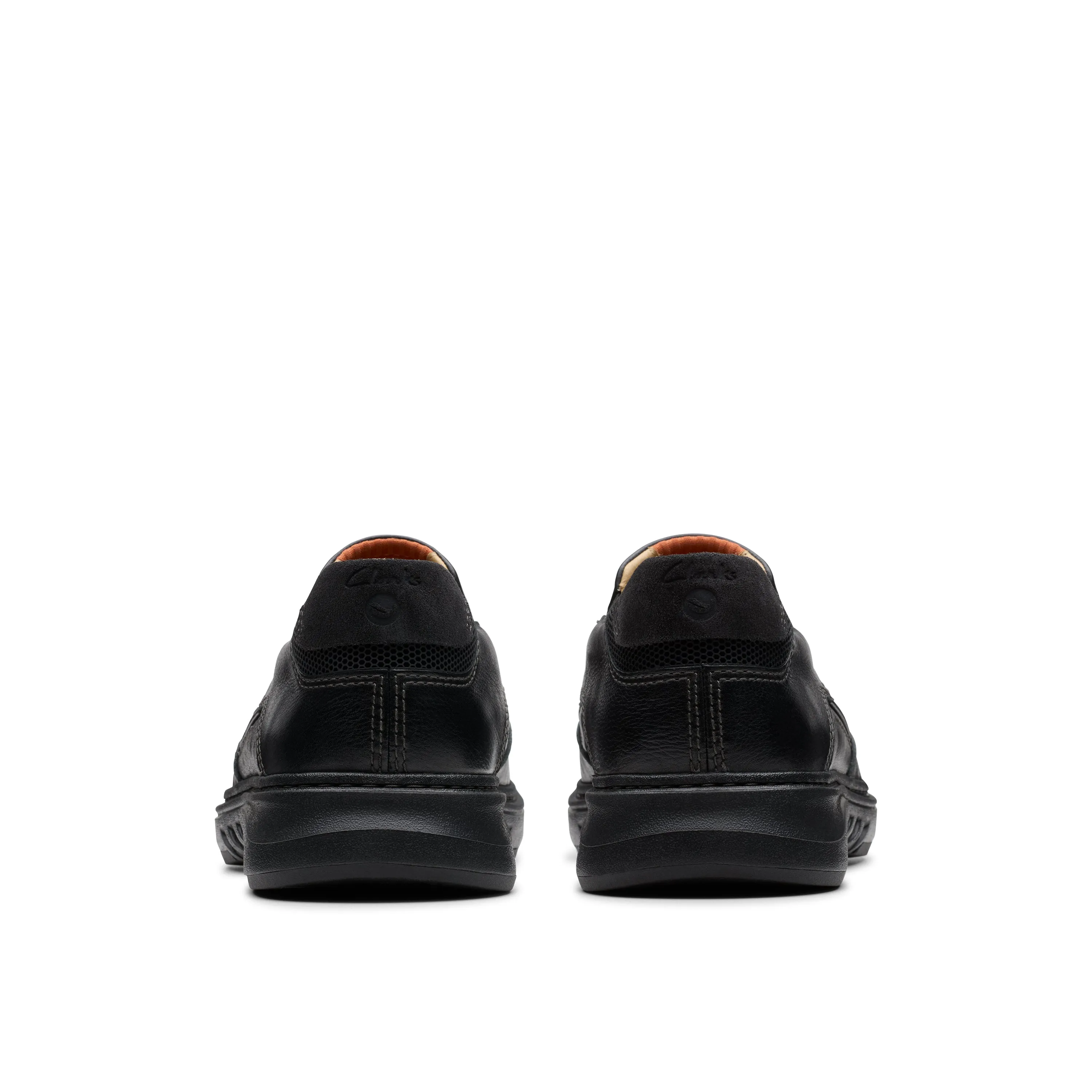 Men's Clarks Un Briley Step Color: Black Leather