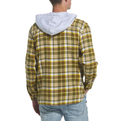 Men's Levi's Worker Flannel Long Sleeve Hooded Button Up Shirt