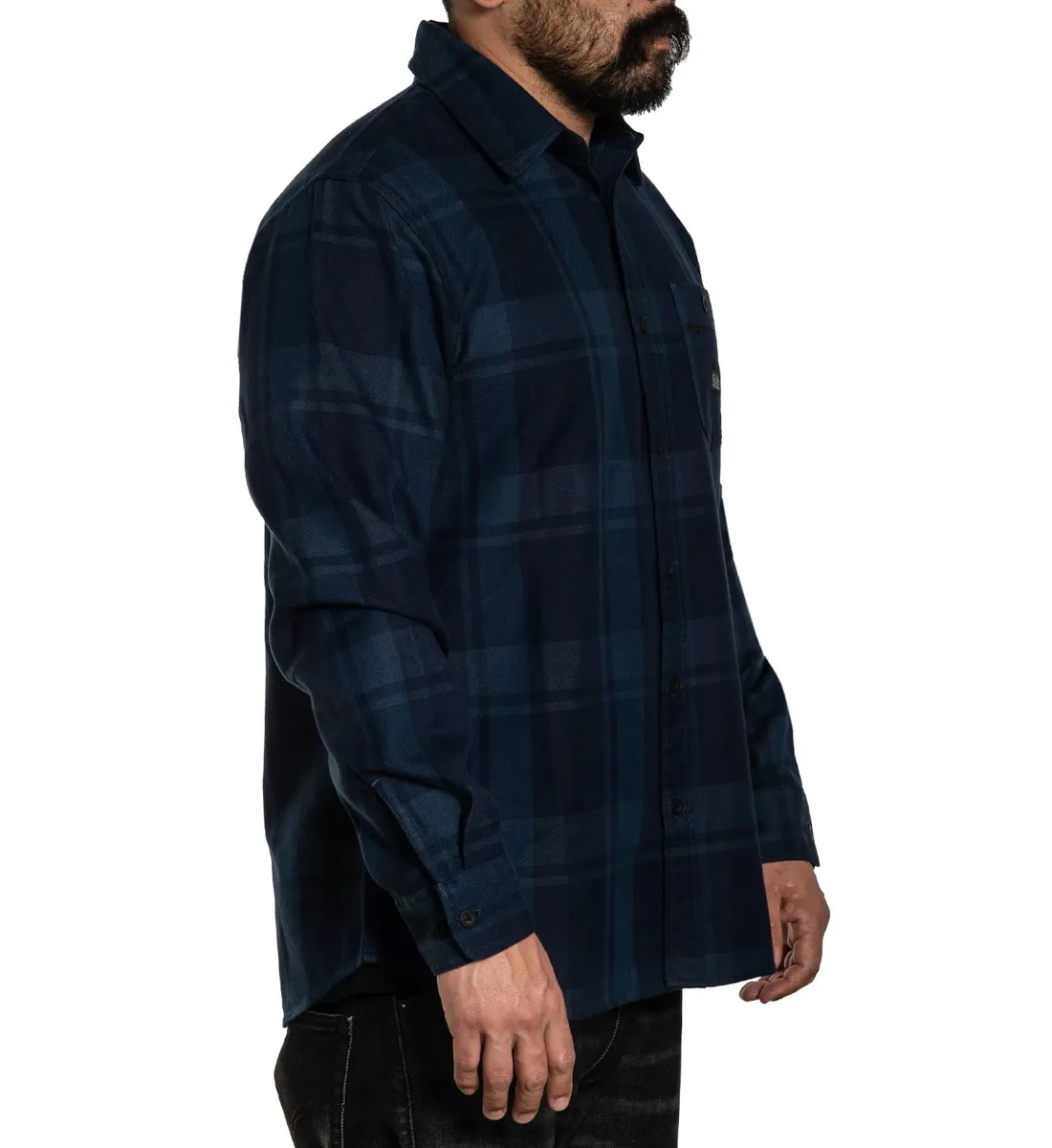 men's shirt SULLEN - OVERCAST FLANNEL - SCM4027_NV  -  Metal-shop