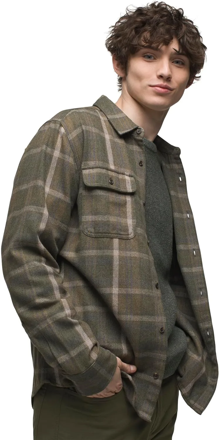 Men's Westbrook Flannel Shirt - Peat - Small Slim