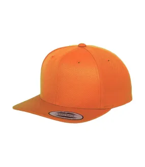 Mesh snapback classic baseball cap orange Flexfit