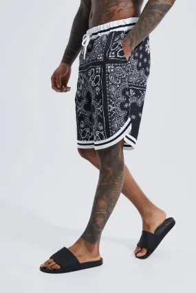 Mid Length Basketball Swim Shorts