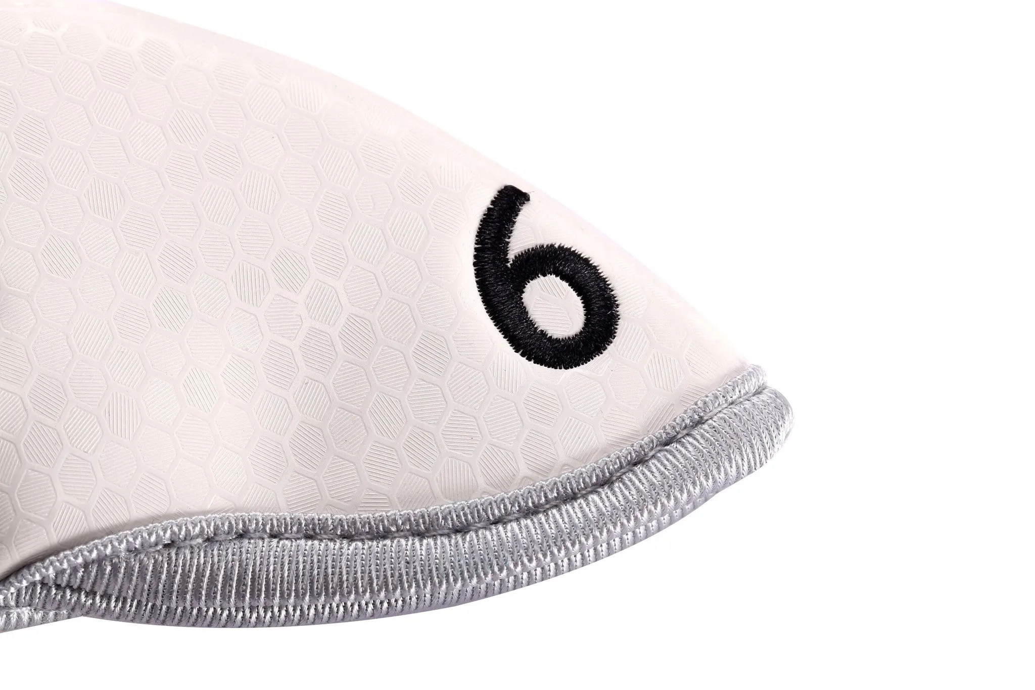 Miura Golf Headcover Iron Honeycomb Magnetic White