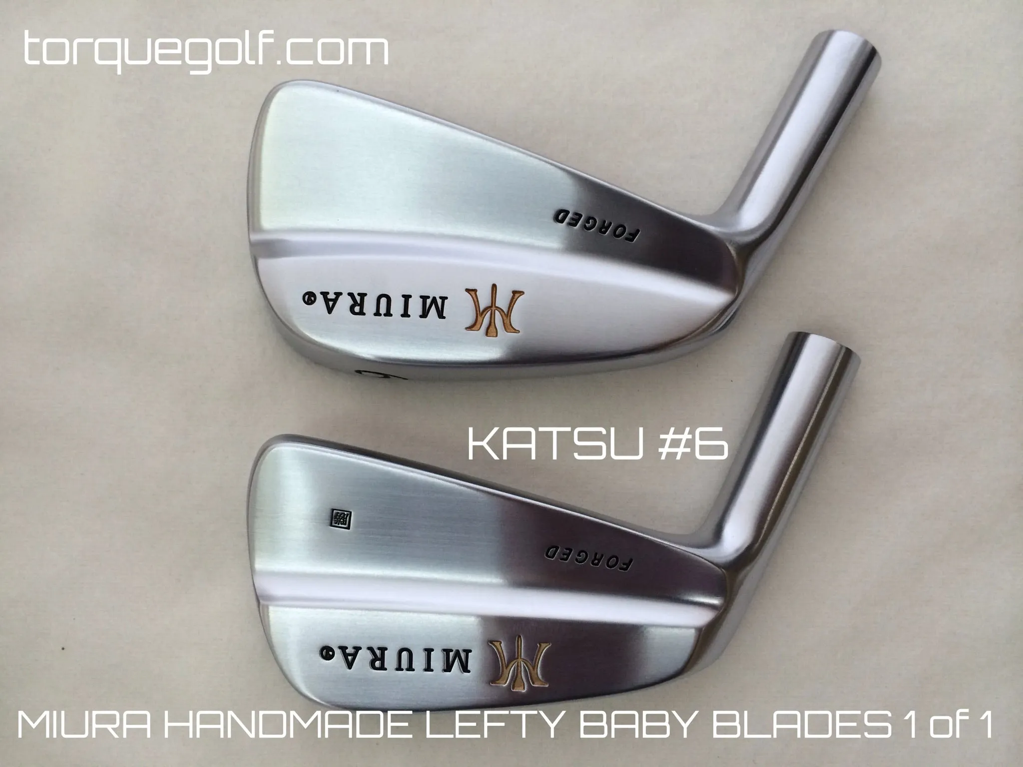 Miura Golf Katsuhiro Lefty Baby Blades 3 to P with Special 52 and 56