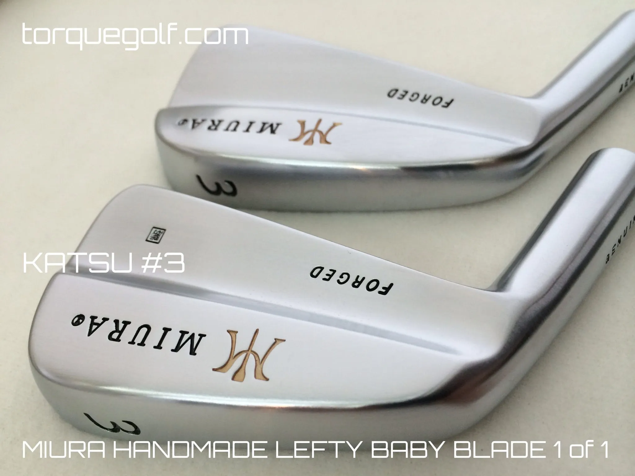 Miura Golf Katsuhiro Lefty Baby Blades 3 to P with Special 52 and 56