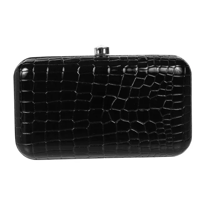 Mochi Women Black Box Clutch