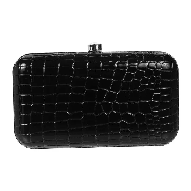 Mochi Women Black Box Clutch