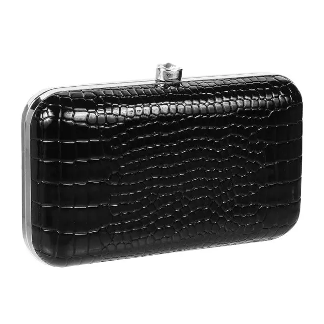 Mochi Women Black Box Clutch