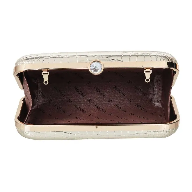 Mochi Women Gold Box Clutch