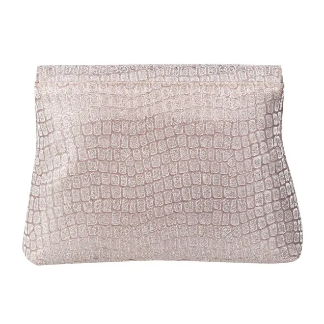 Mochi Women Rose-Gold Envelope Clutch