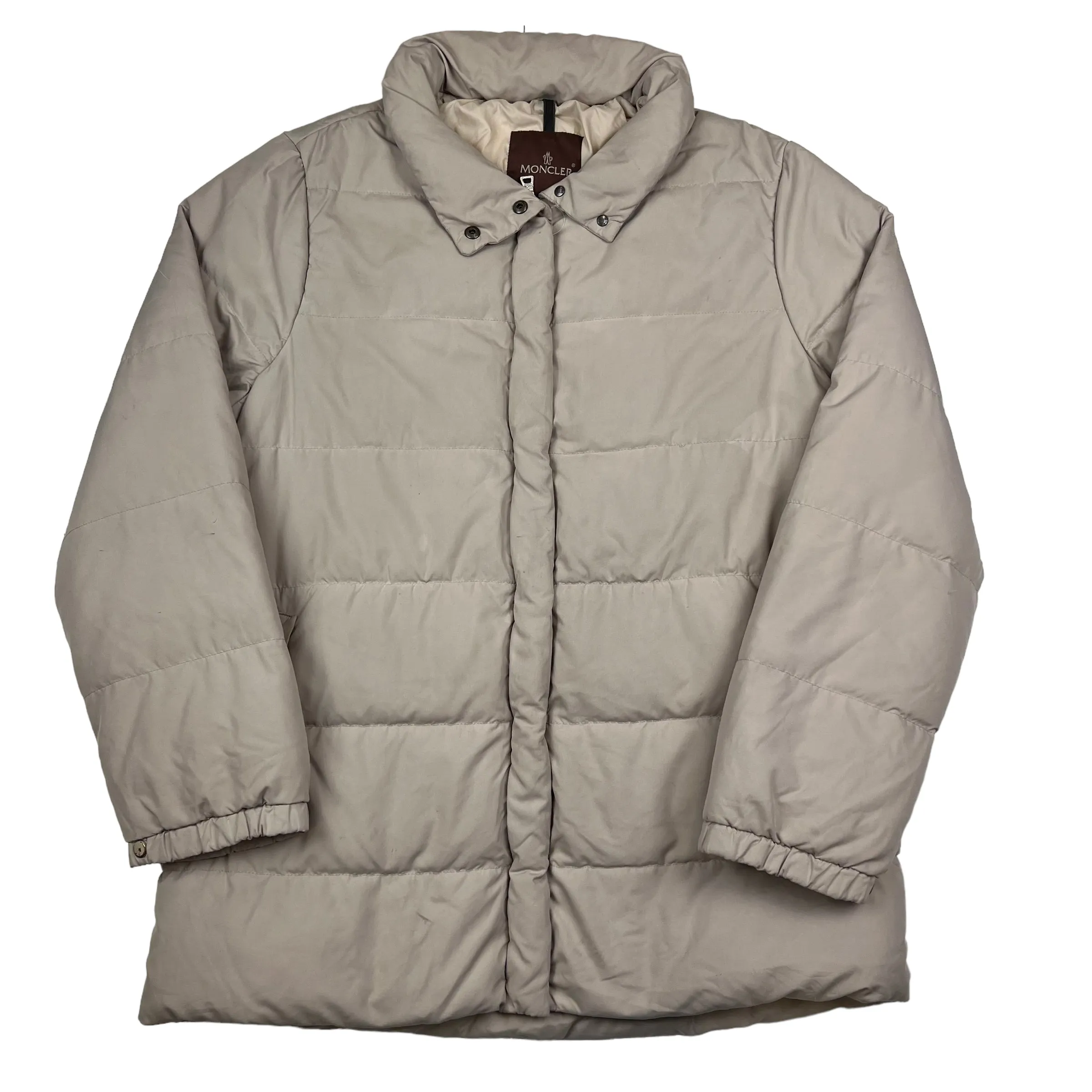 Moncler Cream Puffer Long Jacket