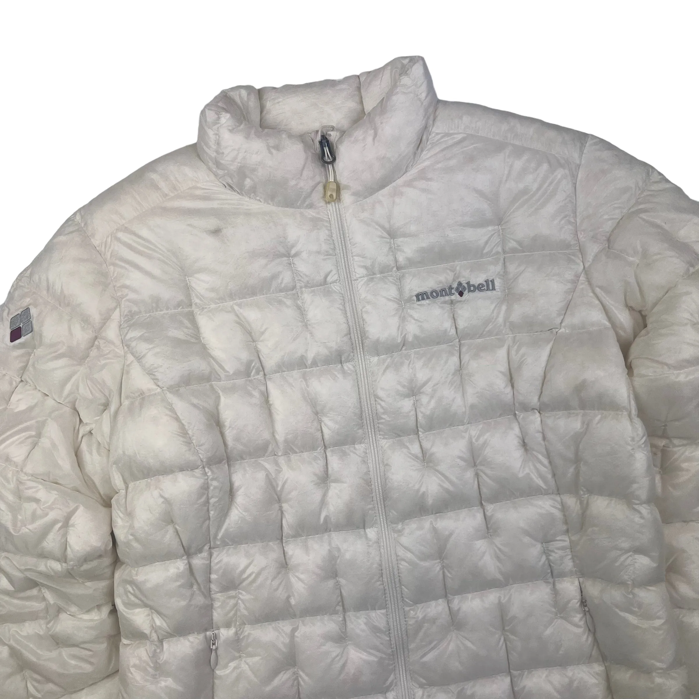 Montbell White Quilted Puffer Jacket