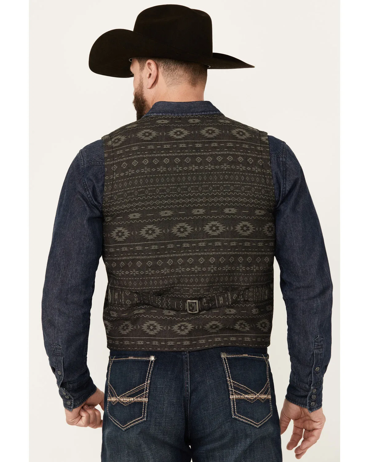 Moonshine Spirit Men's Regent Southwestern Print Vest