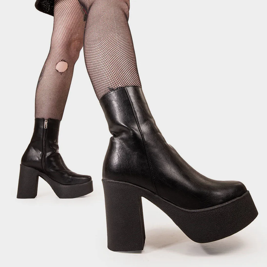 My Hero Platform Ankle Boots