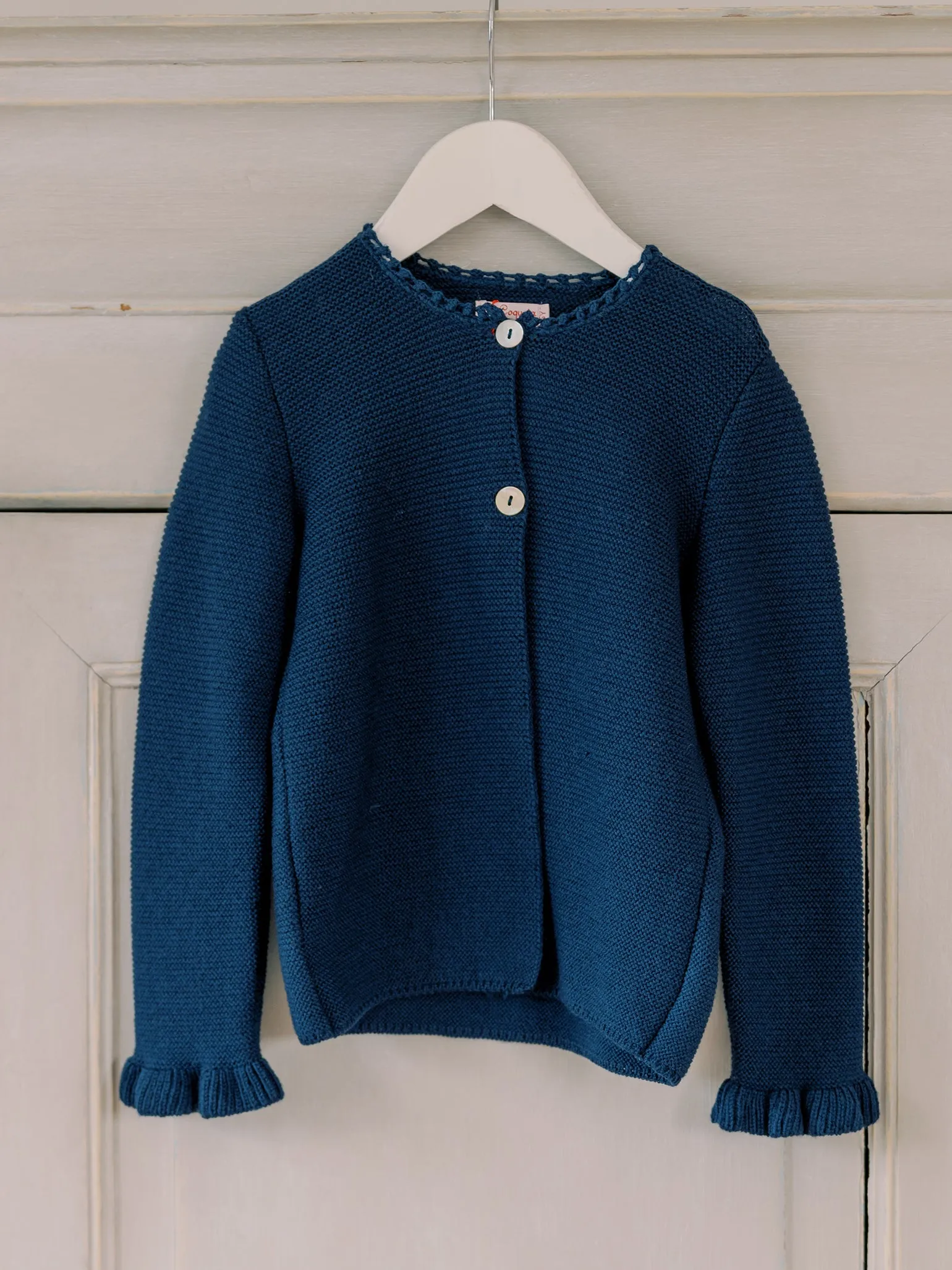 Navy Risa Merino Girl Cardigan