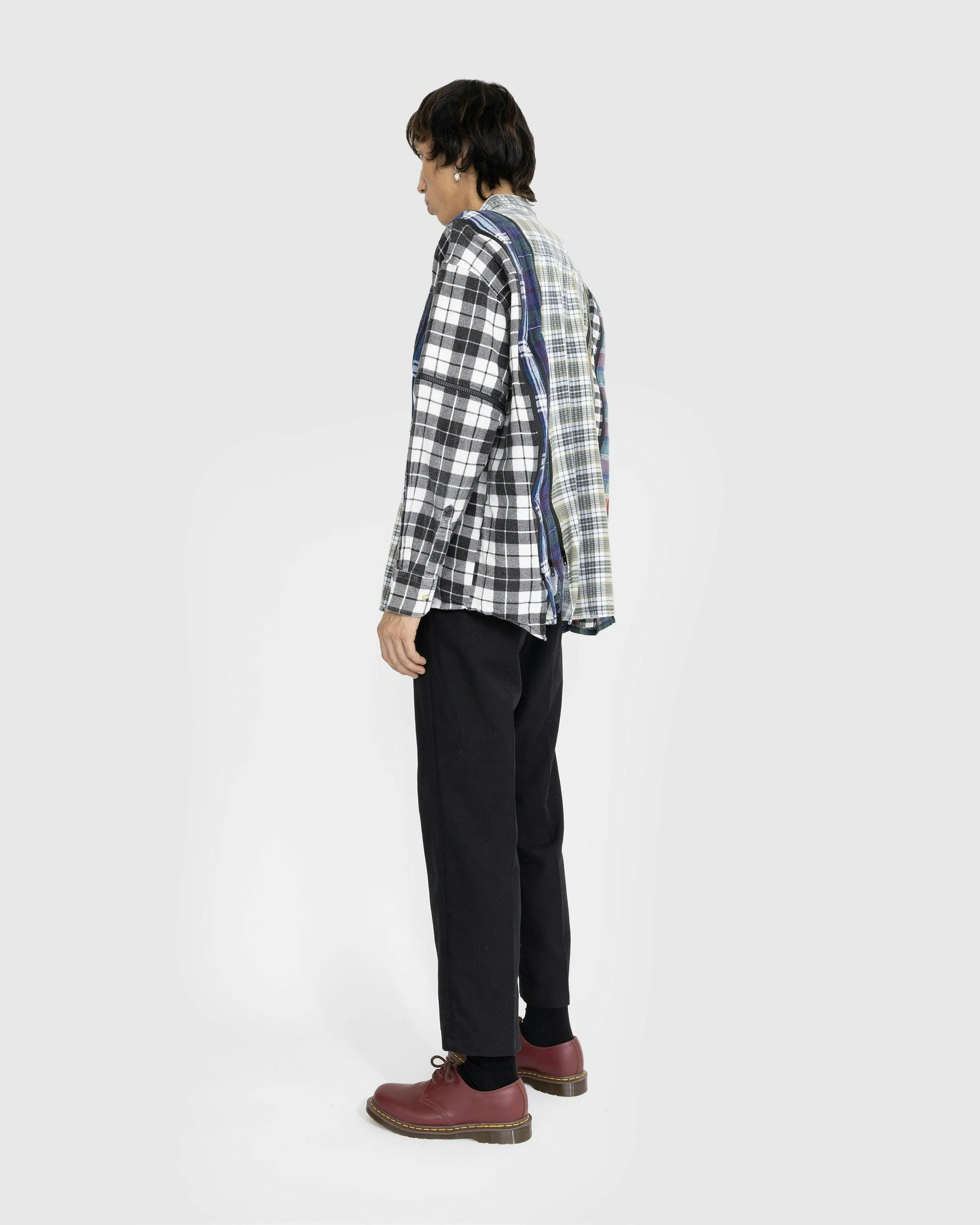 Needles – Flannel Shirt -> 7 Cuts Zipped Wide Shirt | Highsnobiety Shop